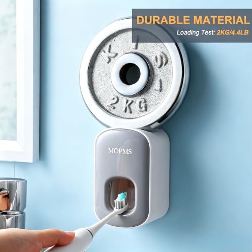 Image of MOPMS Automatic Toothpaste Dispenser Wall Mounted for Kids and Adult 1Pcs | Automatic Toothpaste Squeezer Holder for Bathrooms