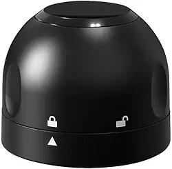 Tampa Rolha de Pressão Premium para Vinho e Champanhe, Vedação Hermética a Vácuo, Reutilizável, Preta