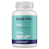 BESTVITE PQQ 20mg (Pyrroloquinoline Quinone) (240 Vegetarian Capsules) (120 x 2) - No Stearates - Vegan - Non GMO - Gluten Free