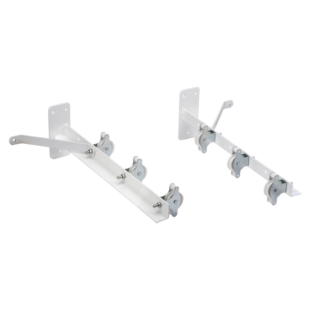 SauvicAirer with pulleys, Coated Steel Plastic Primer, White, 55 x 19.5 x 13.5 cm