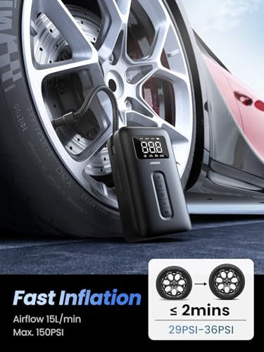 Herramientas Automotrices, Tools mini compresor aire auto Marca UGREEN (2)