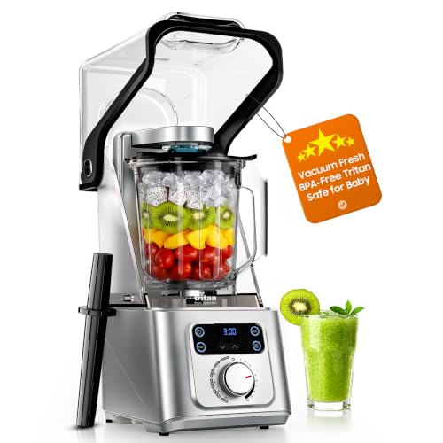 Image of Professional Commercial Vacuum Blender, Freshness Locked In by Vacuum Technology, 2026 Upgraded 45000RPM, 3000W /4HP Max Power, 56oz Eastman Tritan Cup, Milkshake, Smoothie, Nut Milk, Hot Soup