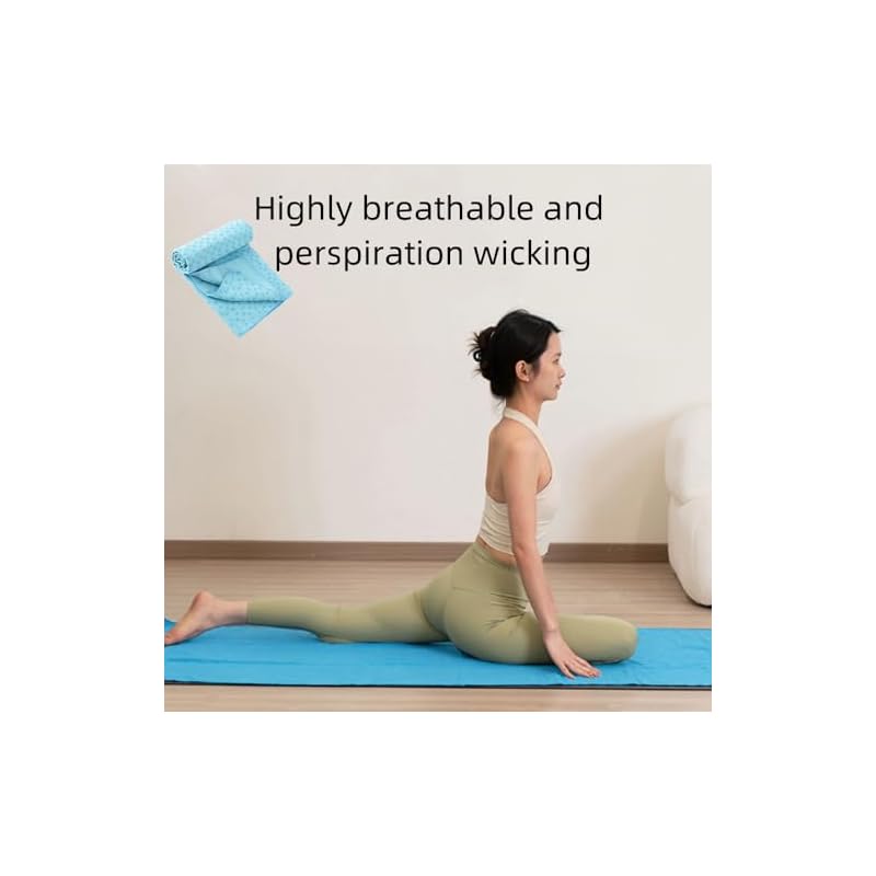 Oaygat Yoga Towel Sweat Absorbent Non-slip Yoga Towel Quick-drying yoga mat cloth Breathable Yoga Mat With Mesh Carrying Bag - Image 6