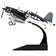 NUOTIE 1/72 F-4U Corsair USA Fighter Model World War II Vintage Warplane Metal Diecast Aircraft Military Display Airplane for Display Collection or Gift