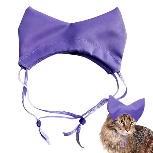 Capace de chuveiro de gato, boné de banho para cães - Capéu de chuveiro ajustável Tampa do ouvido de