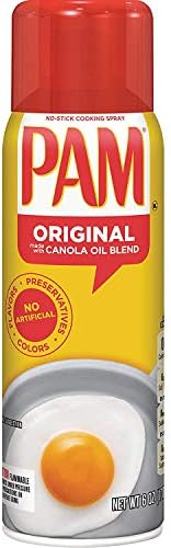 PAM No-Stick Cooking Spray Original, 6 Oz (2 Pack)