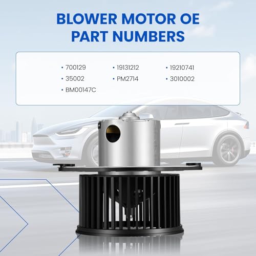 Image of HVAC Blower Motor 700129 Compatible with Buick Century /Regal 1997-2000, Compatible with Chevy Corvette Impala Monte Carlo, Intrigue Montana Grand Prix, PM2714, A /C Blower Motor Assembly