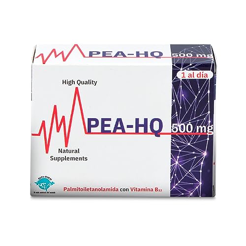 Espadiet PEA-HQ – PEA, Vitamina B12 – Alivio al Dolor Neuronal – Antiinflamatorio – Apoya en Caso de Migraña, Dolores Menstruales - Alta absorción – 30 Cáp