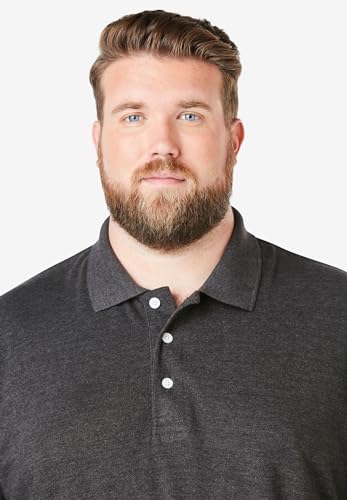 KingSize Men's Big & Tall Longer-Length Shrink-Less Cotton Polo Shirt4