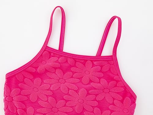 Image of LIZENS Girls One Piece Swimwear Cut Out Floral Print 2-12Years Bow Beach Bathing Swimsuit