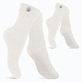 Celodoro Damen und Herren Trachten Socken (2 Paar) mit Edelweiß-Pin Oktoberfest Strümpfe - Weiß 35-38