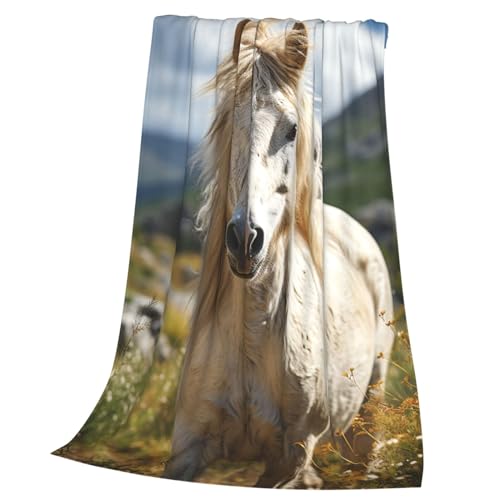 Plaid imprimé cheval pour des soirées cocooning au salon - 2