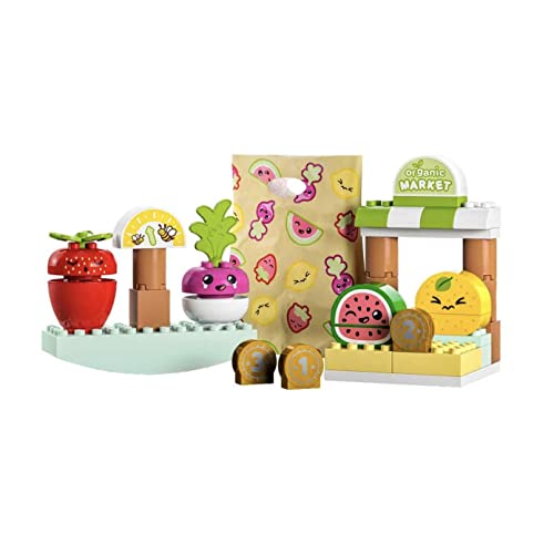 Image of LEGO Duplo My First Organic Market 10983 Building Toy Set (40 Pieces),Multi