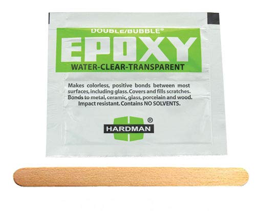 Hardman Double Bubble Green-Label Crystal Clear (Clear as Water) Epoxy 5 Packs (#04004)