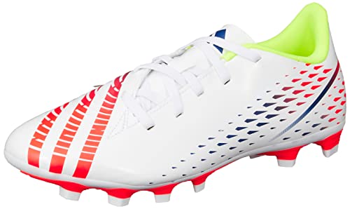 Chuteira Adidas Campo Predator Edge 4 Masculina Branco Azul Laranja 43