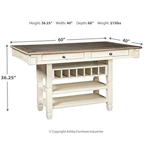 Signature Design by Ashley Bolanburg Counter Height Dining Room Table, Two-tone Signature Design by Ashley Bolanburg Counter Height Dining Room Table Two tone
