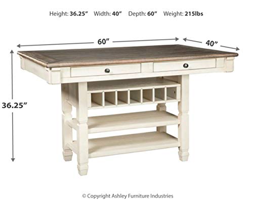Signature-Design-by-Ashley-Bolanburg-Counter-Height-Dining-Room-Table-Two-tone Signature Design by Ashley Bolanburg Counter Height Dining Room Table Two tone