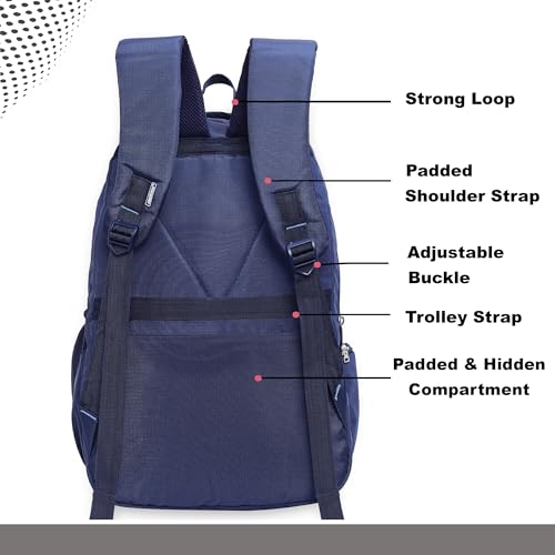 Image of FIREHORSE Ajax Anti theft bag | Durable Laptop Backpack for Men & Women - Water-Resistant Travel Backpack | Padded Compartments for Work, School & College | 45L