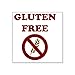 CafePress Sticker carré sans gluten 3 x 3 autocollants carrés pour pare-chocs de voiture, 7,6 x 7,6 cm (petit) ou 12,7 x 12,7 cm (grand)