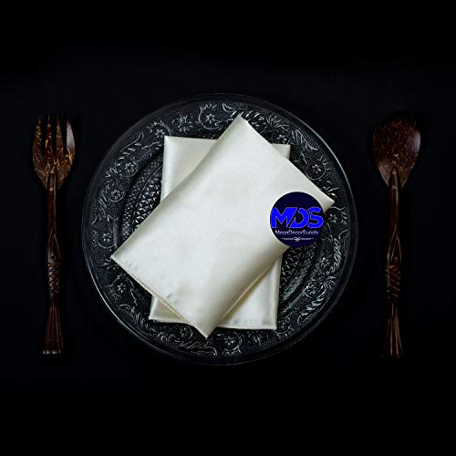 Set de 100 servilletas de satén 20x20 pulgadas cuadradas miniatura 5