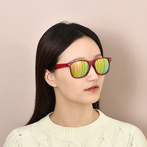 Fsmiling Neon Sunglasses Bulk Adult Party Sunglasses 80s Glasses Shades for Men Women Party Favors-15Pack,UV Protection2