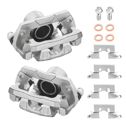 Image of BDFHYK 18-B5043 18-B5042 Rear Disc Brake Caliper Assembly Compatible with Ford Edge 2007-2010, Compatible with Lincoln MKX 2007-2010, Mazda CX-7 2007-2012 2.3L 2.5L 3.5L l4 V6 Gas 2pcs