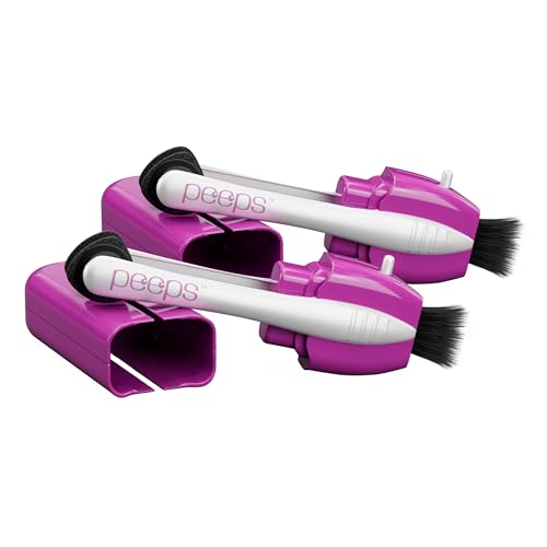 Image of CarbonKlean Peeps Eyeglass Lens Cleaner - Efficient and Durable Carbon Microfiber Technology - Exclusively Used by NASA - 500 Uses (Purple, 2 Pack)