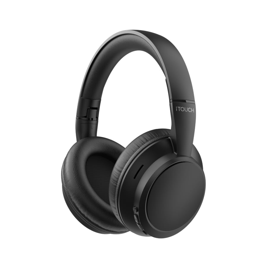 iTouch Pulse Vibe Bluetooth 5.4 Over-Ear Headphones with...