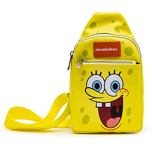 Nickelodeon Bag, Sling, SpongeBob SquarePants and Patrick Star, Bounding, Vegan Leather2