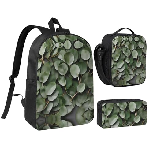 Sac à dos d'école 3 pièces EdWal résistant à l'usure avec trousse et sac repas isotherme
