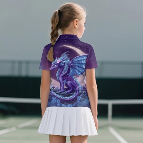 DISNIMO Golf Shirts for Girls Slim Fit Short Sleeve Polos Clothes Summer Tennis Tee Tops2