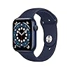 Apple Watch Series 6 (GPS, 44MM) Cassa in Alluminio Azul con Cinturino Sport Blu Navy (Ricondizionato)