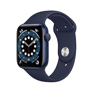 Apple Watch Series 6 (GPS, 44MM) Cassa in Alluminio Azul con Cinturino Sport Blu Navy (Ricondizionato)