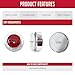 Wheel Accessories Parts 1 Pc Red Aluminum Alloy Pontiac Ralley ll Center Cap 2.80