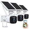 Camcamp Solar Security Camera, Wireless Home Security Camera System with 30-Day Cloud, Forever Power, Wire-Free, 3MP…