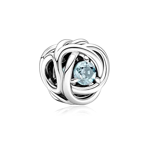 Image of VALGACLS Birthstone Charms 925 Sterling Silver Birthstone Charms