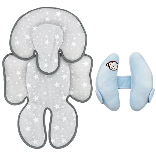 Almohadilla y Soporte Cabeza para Silla de Bebé miniatura 1