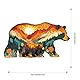 Individz Holzpuzzle für Erwachsene Kinder, Einzigartige Tierförmige Bär im Wald Wooden Puzzle, Kreatives Geburtstagsgeschenk für Erwachsene(L-39.1 * 21cm-205 Stück)