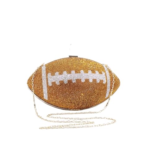 Minaudière de bal football : sac de soirée rond pour mariage et fêtes