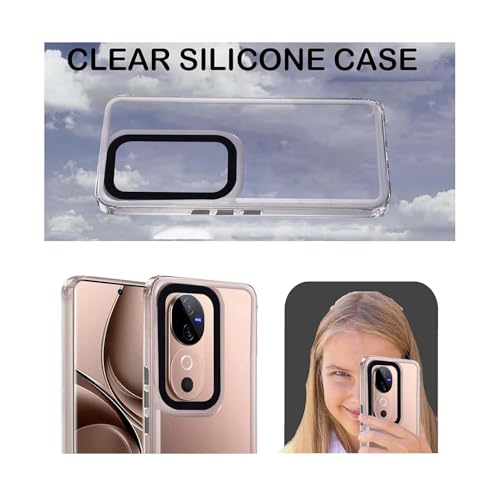 Image of A rtistque Ultra Stylish Back Cover Case for Vivo V40 5G / V40 Pro 5G | Premium Shockproof TPU | Protective Design | Vivo V40 5G / V40 Pro 5G Cover - White