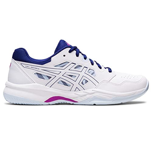 ASICS Women's Gel-RENMA Pickleball Shoes, 5, White/Dive Blue