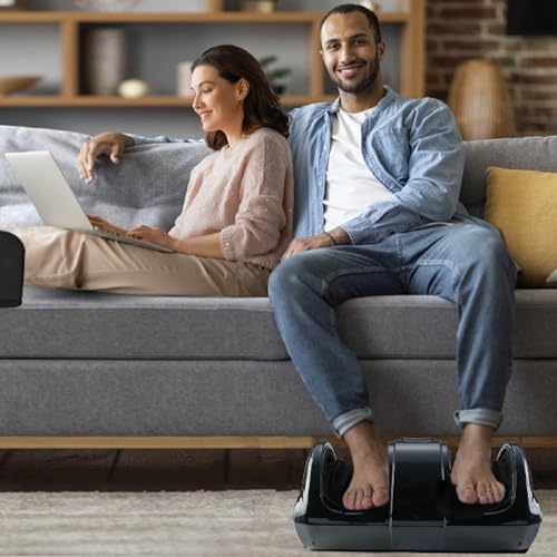 Masajeador de Pies Gecheer con Técnica Shiatsu y Control Remoto - Masaje Profundo de Amasamiento y Rodado para Pies, Tobillos y Pantorrillas, Alivio del Dolor y Estimulación de la Circulación miniatura 6