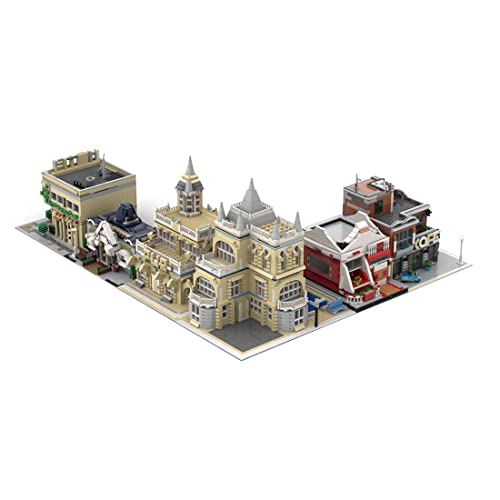 Bausteine Haus, Bausteine Architektur Modell, Modulares Haus Bausteine Modell, MOC-74911 Custom Alternative Modular Road…