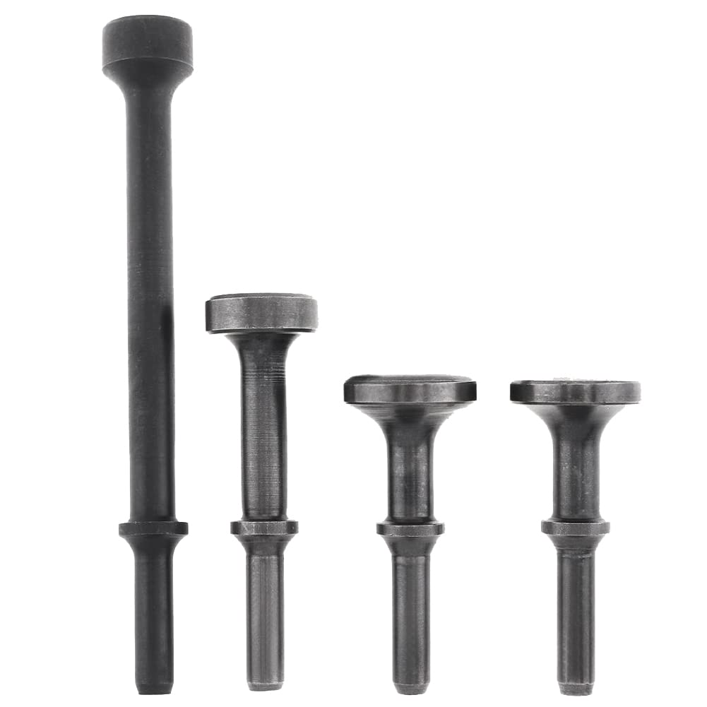 Onchdbfhuu 4Pc Air Hammer Head Air Chisel Hard Steel Solid Impact Hammer Head Support Pneumatic Tool