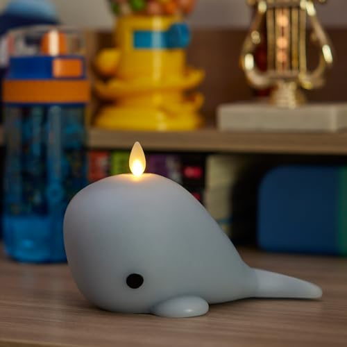 Bougie votive non parfumée Luminara : l'ambiance cocooning Bleu céleste Baleine