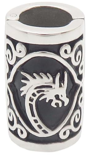 VALHALLA Viking Beard Bead for Men and Women Clip-On 316L Stainless Steel