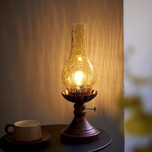 Vintage Table lamp Antique Rustic Farmhouse Desk Lamps Western Victorian Crackled Glass Design Bedside Lamps Living Room Bedroom Studio (Amber) Vintage Table lamp Antique Rustic Farmhouse Desk Lamps Western Victorian Crackled Glass Design Bedside Lamps Living Room Bedroom Studio Amber