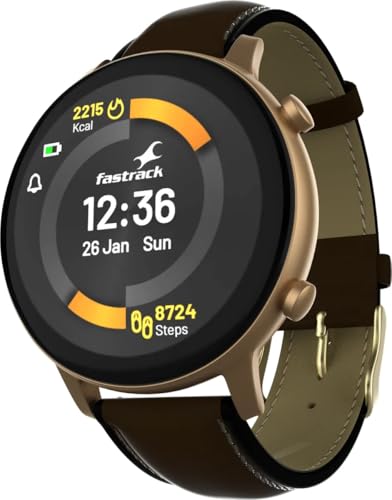 Image of Fastrack Reflex Play + BT Calling 1.3 AMOLED Display Smartwatch with AOD Premium Metallic Body AI Voice Assistant in-Built Games BP Monitor 24x7 HRM SpO2 Upto 7 Day Battery IP68 (Black)