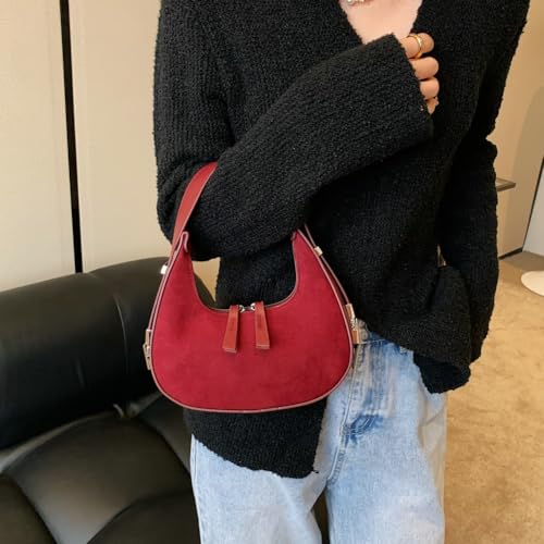 Bolso Hobo de Ante Vintage para Mujer miniatura 5