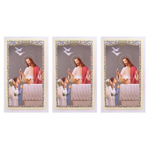 Image of First Communion Tie Clip and Prayer Card Set, Set of 3, Sacramental Gift, Religious Accessory